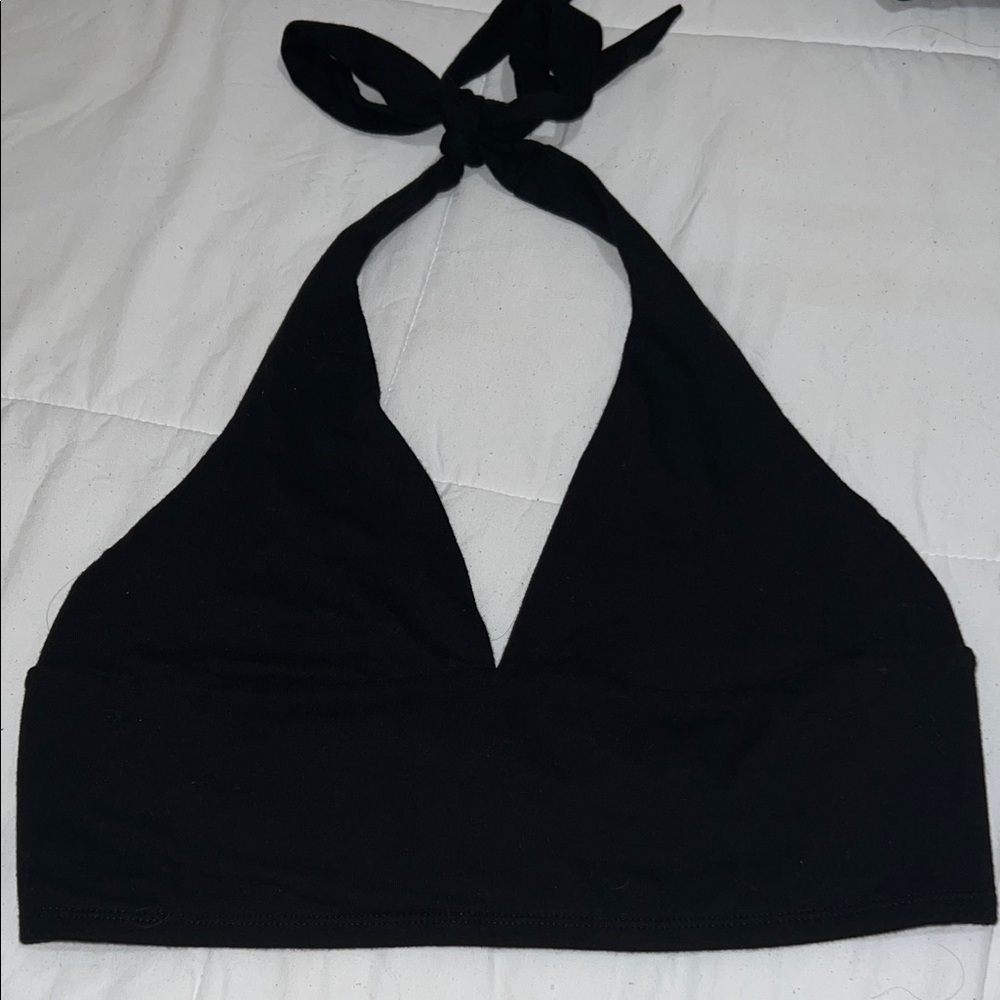 Garage Black Halter Top